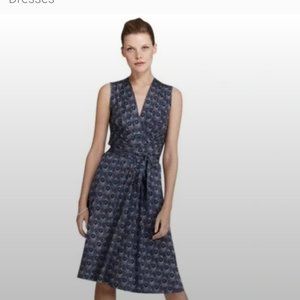 Tory Burch Theona Peacock Silk Wrap Dress
